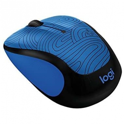 Logitech Wireless Mouse (Mavi Desenli)