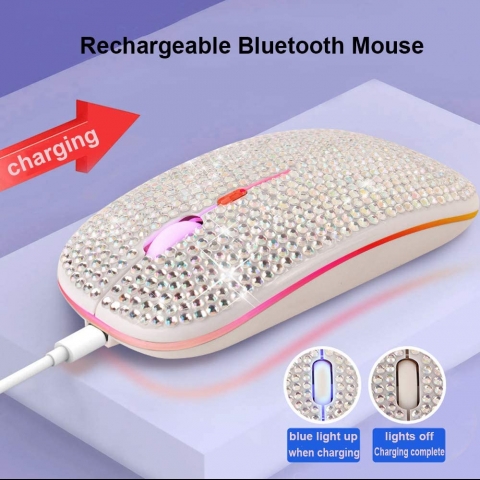 Attoe Wireless Ergonomik Mouse (Beyaz)