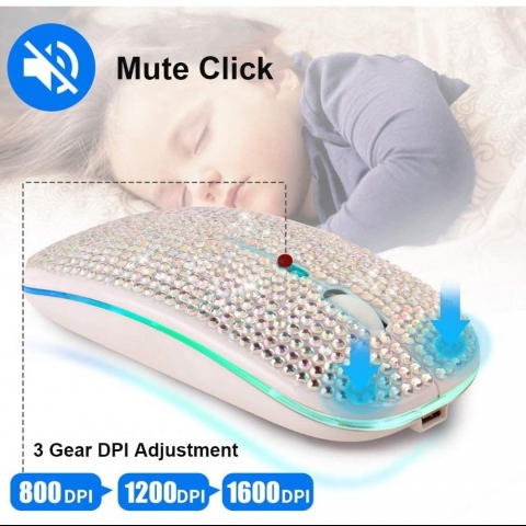 Attoe Wireless Ergonomik Mouse (Beyaz)