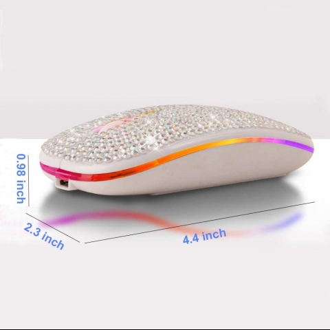 Attoe Wireless Ergonomik Mouse (Beyaz)
