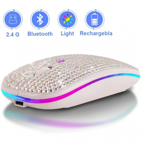 Attoe Wireless Ergonomik Mouse (Beyaz)