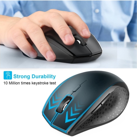 TECKNET Bluetooth Wireless Mouse(3000DPI)(Siyah)