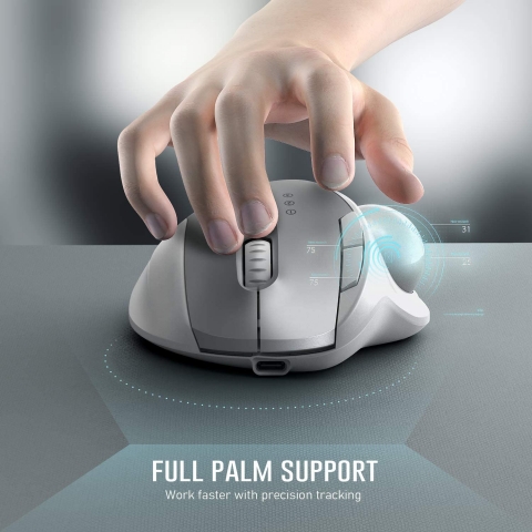 Jelly Comb 2.4G Wireless Trackball Mouse(Gm)