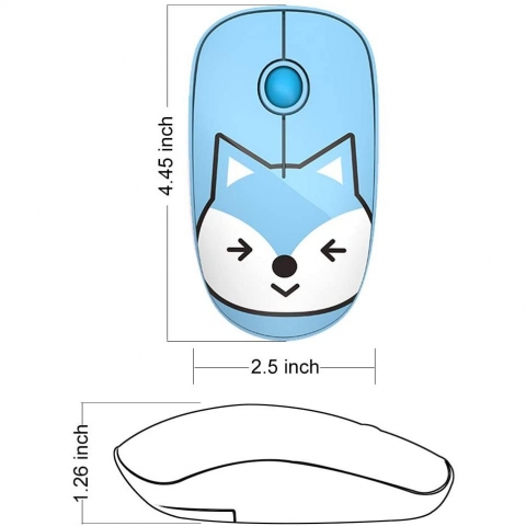 FD V8 Wireless Mouse (Mavi Tilki)