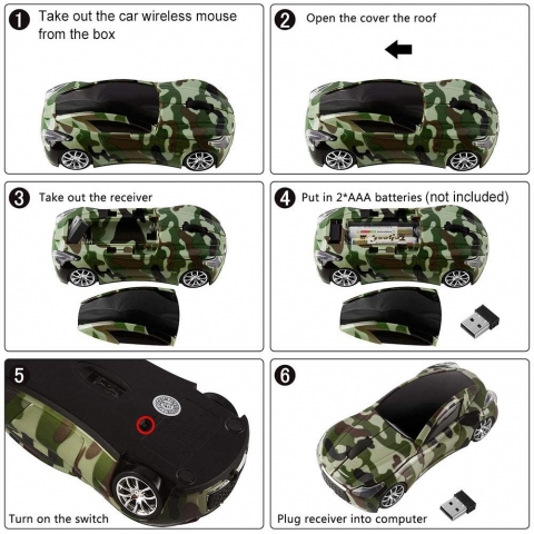 CHUYI Bluetooth Araba Mouse (Kamuflaj)