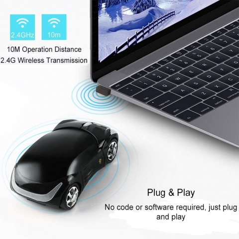CHUYI Bluetooth Araba Mouse (Siyah)