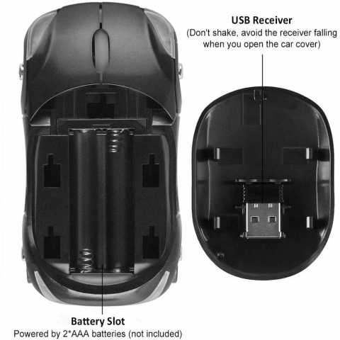 CHUYI Bluetooth Araba Mouse (Siyah)