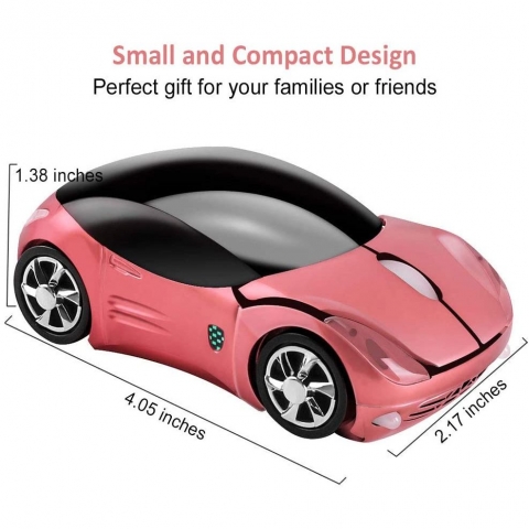 CHUYI Bluetooth Araba Mouse (Pembe)