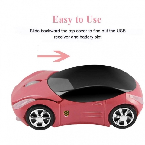 CHUYI Bluetooth Araba Mouse (Pembe)