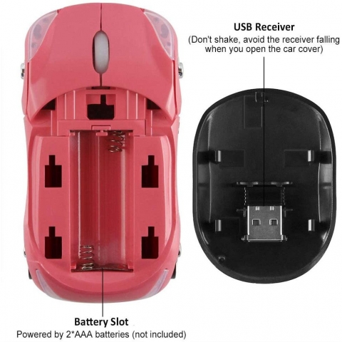 CHUYI Bluetooth Araba Mouse (Pembe)
