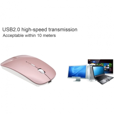 Tsmine Wireless Mouse (Pembe)