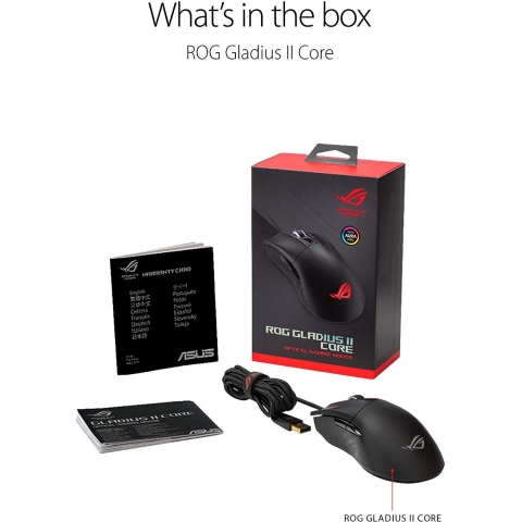 ASUS ROG Gladius II Core Kablolu Optical Gaming Mouse