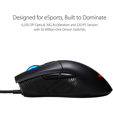 ASUS ROG Gladius II Core Kablolu Optical Gaming Mouse