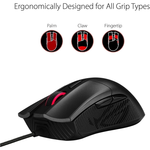 ASUS ROG Gladius II Core Kablolu Optical Gaming Mouse