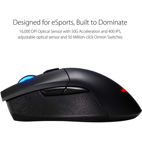 ASUS ROG Gladius II Wireless Optical Gaming Mouse