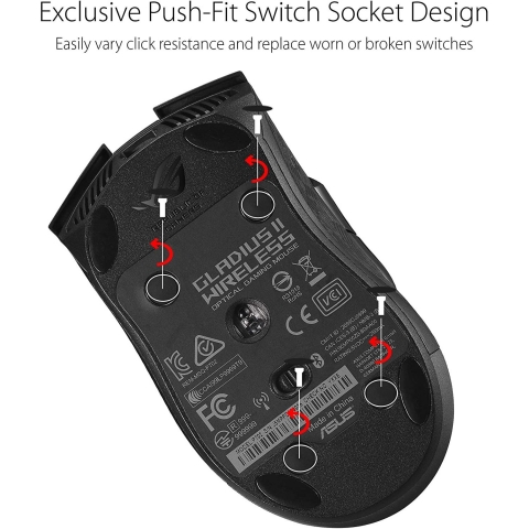 ASUS ROG Gladius II Wireless Optical Gaming Mouse
