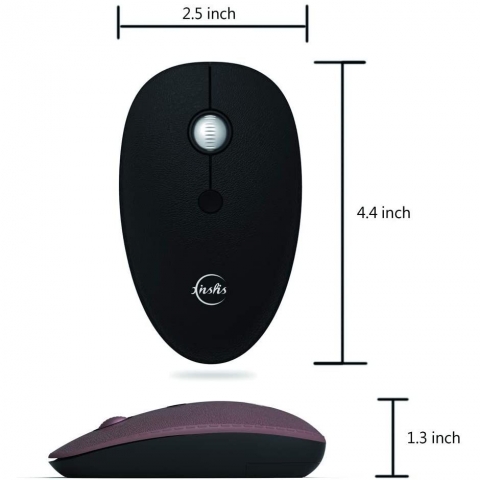 XINSHIS Wireless Ergonomik Mouse (Siyah)