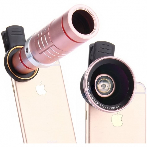 WMTGUBU Universal Teleskop Telefon Lensi (Rozegold)