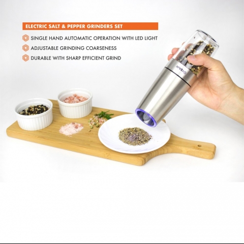 OPUX Elektrikli Tuz ve Karabiber De�irmeni