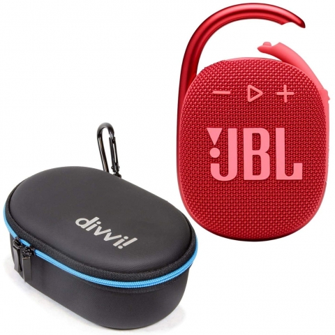 JBL Clip 4 Tanabilir Mini Bluetooth Hoparlr ve anta (Krmz)