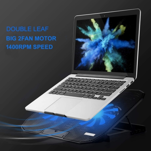 KEROLFFU 10-15.6 n 2 Fanl Laptop Soutma Stand