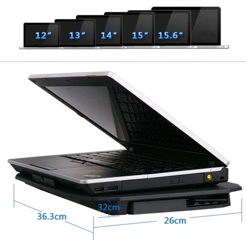KEROLFFU 10-15.6 n 2 Fanl Laptop Soutma Stand