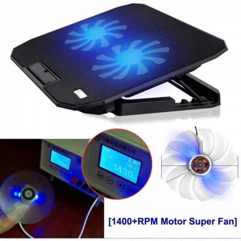 KEROLFFU 10-15.6 n 2 Fanl Laptop Soutma Stand
