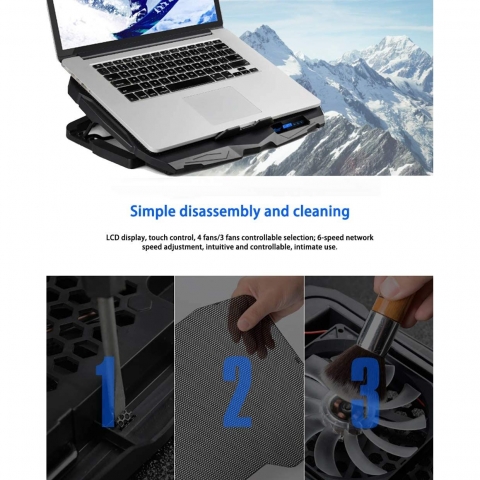NC 17.3 n 4 Fanl Laptop Soutucu Stand
