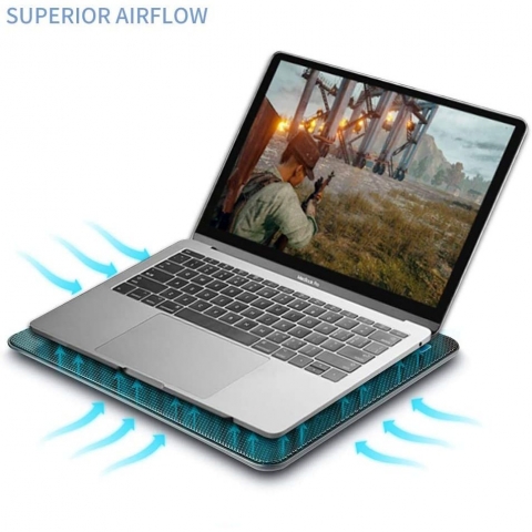 Greenf 17.3 n 2 Fanl Laptop Soutucu Stand (Siyah)