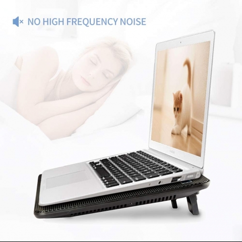 Greenf 17.3 n 2 Fanl Laptop Soutucu Stand (Siyah)