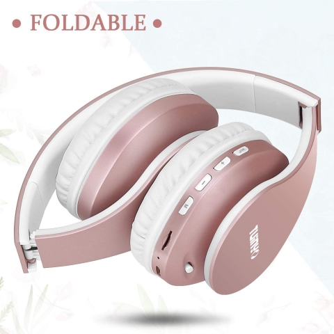 TUINYO Bluetooth Kulak �st� Kulakl�k (Rose Gold)