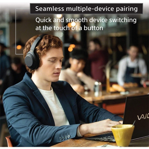 Sony Bluetooth Kablosuz Kulak st Kulaklk (Siyah)