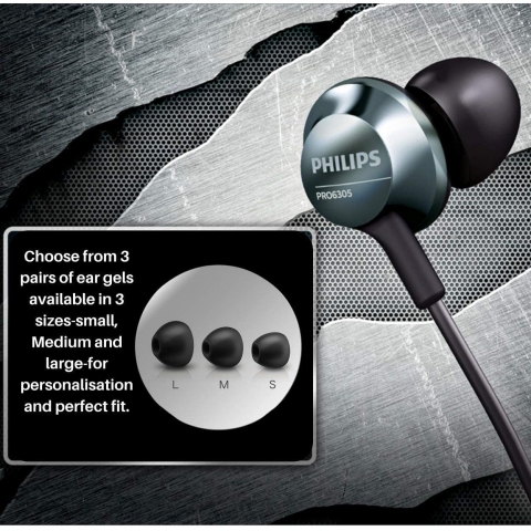 Philips Kablolu Kulak i Kulaklk (Siyah)