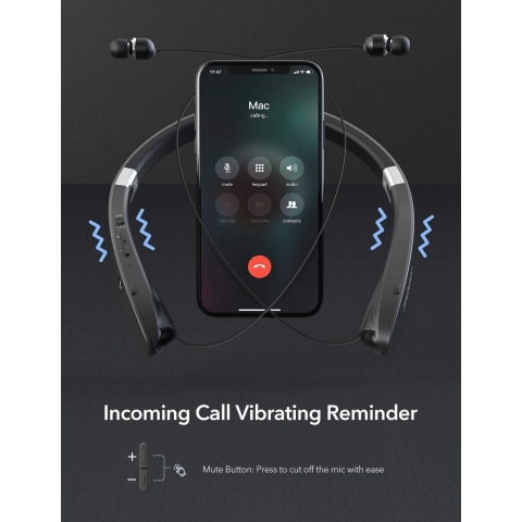 Mpow Bluetooth Ense Tipi Kulakl�k (Siyah)