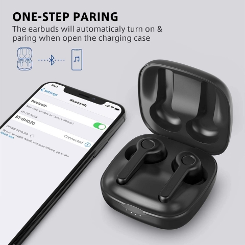 Boltune Bluetooth Kablosuz Kulak i Kulaklk (Siyah)