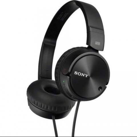Sony Kablolu Kulak st Kulaklk (Siyah)