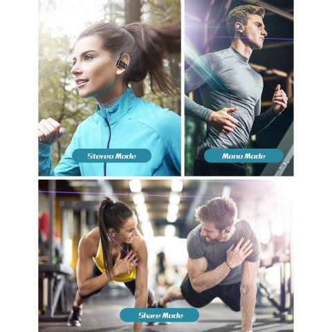 Spidoc Bluetooth Kablosuz Kancal Kulak i Kulaklk (Siyah)