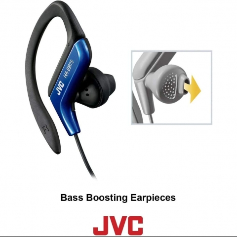 JVC Kablolu Kancal Kulaklk (Krmz)