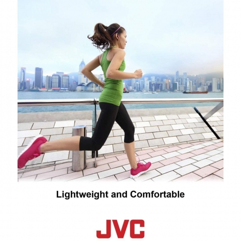 JVC Kablolu Kancal Kulaklk (Krmz)