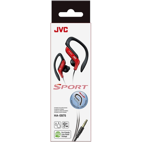 JVC Kablolu Kancal Kulaklk (Krmz)