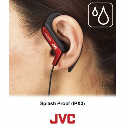 JVC Kablolu Kancal Kulaklk (Krmz)