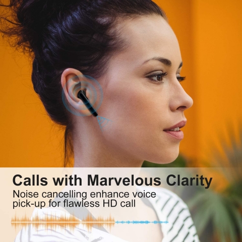 Hadisala Bluetooth Kablosuz Kulak i Kulaklk (Siyah)