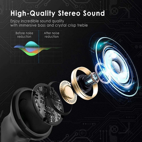 Onpro Bluetooth Kablosuz Kulak i Kulaklk (Siyah)