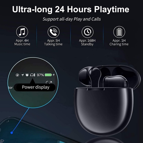 Onpro Bluetooth Kablosuz Kulak i Kulaklk (Siyah)