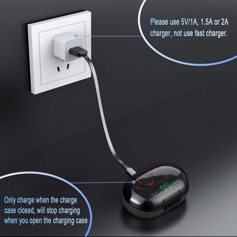 Donerton Bluetooth Kablosuz Kulak i Kulaklk (Siyah)