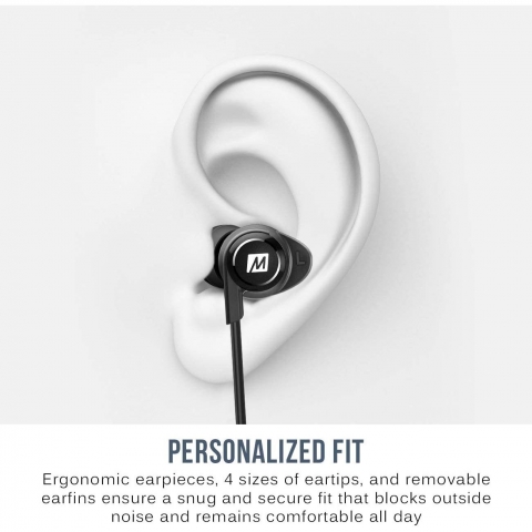 MEE audio Bluetooth Ense Tipi Kulak ��i Kulakl�k (Siyah)