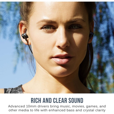 MEE audio Bluetooth Ense Tipi Kulak ��i Kulakl�k (Siyah)