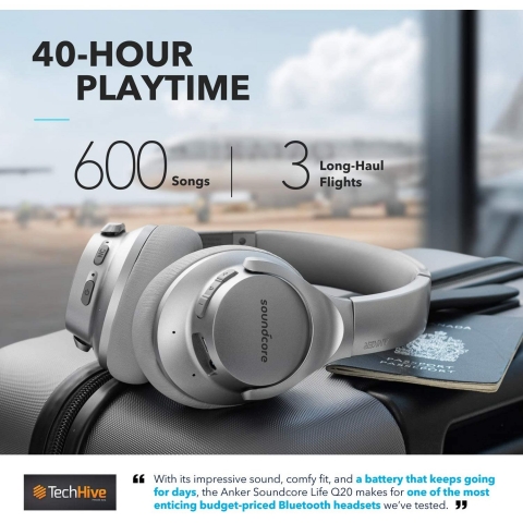 Soundcore Bluetooth Kulak st Kulaklk (Gri)