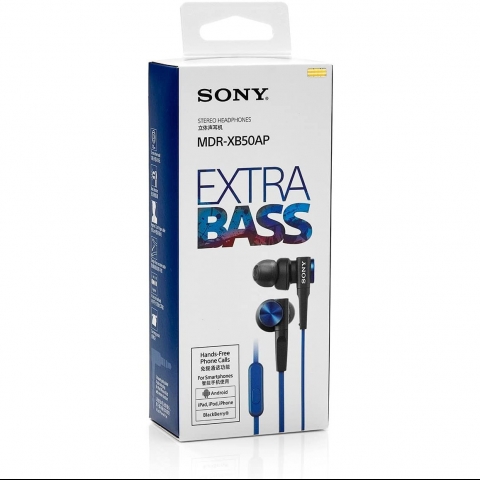 Sony Kablolu Kulak ��i Kulakl�k (Mavi)