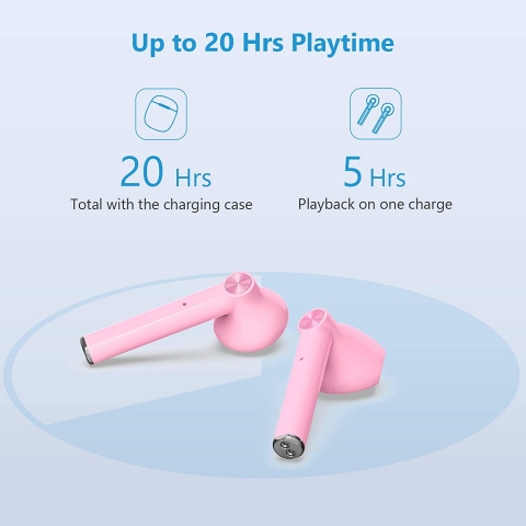HSPRO Bluetooth Kablosuz Kulak ��i Kulakl�k (Pembe)